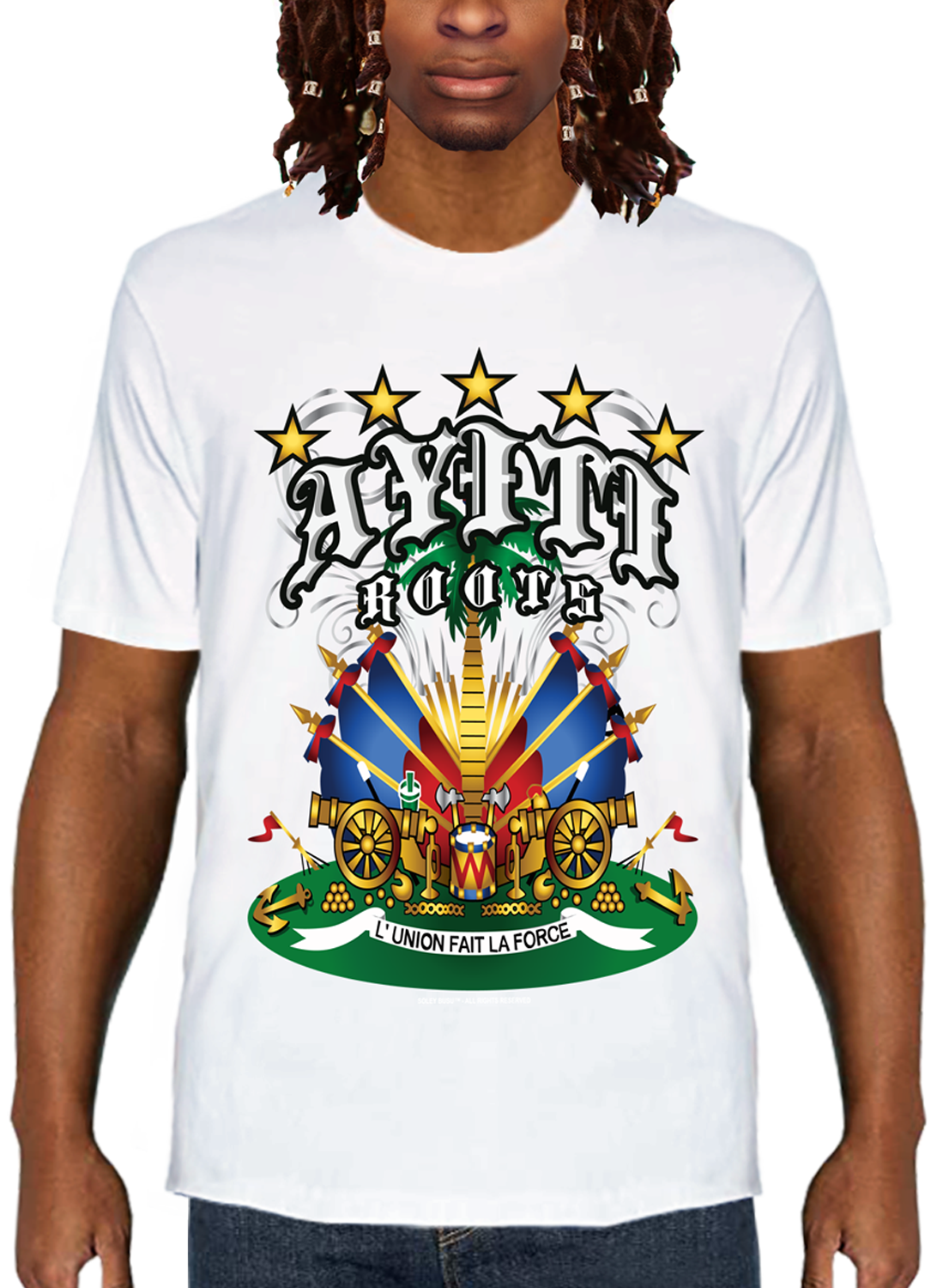 Men Caribbean National Flag T-shirt