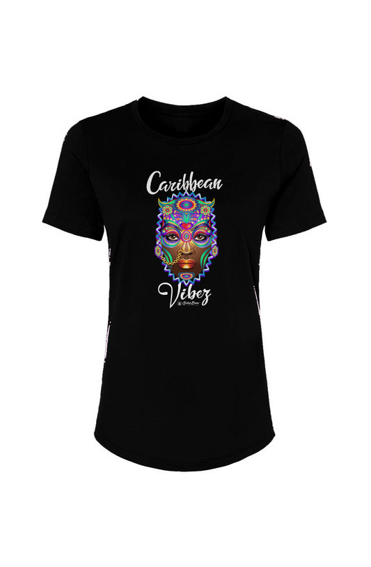 Multicolor Cultural Mas Face women t-shirt