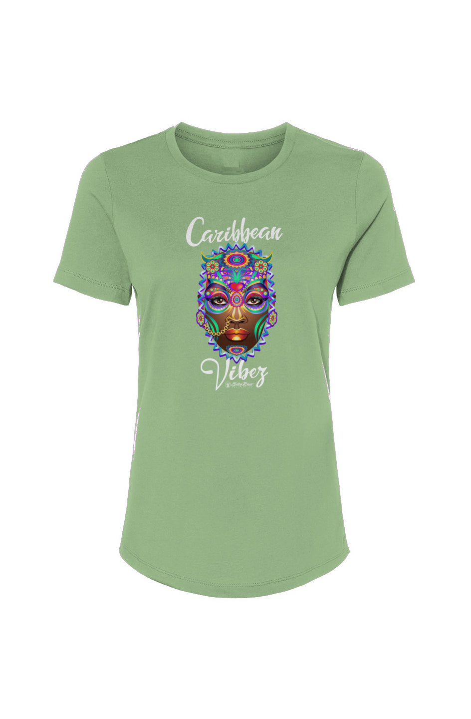 Multicolor Cultural Mas Face women t-shirt