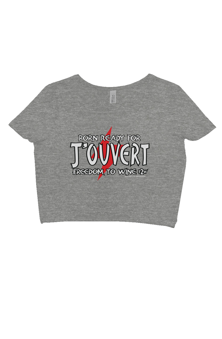 Born Ready for J'ouvert crop tee