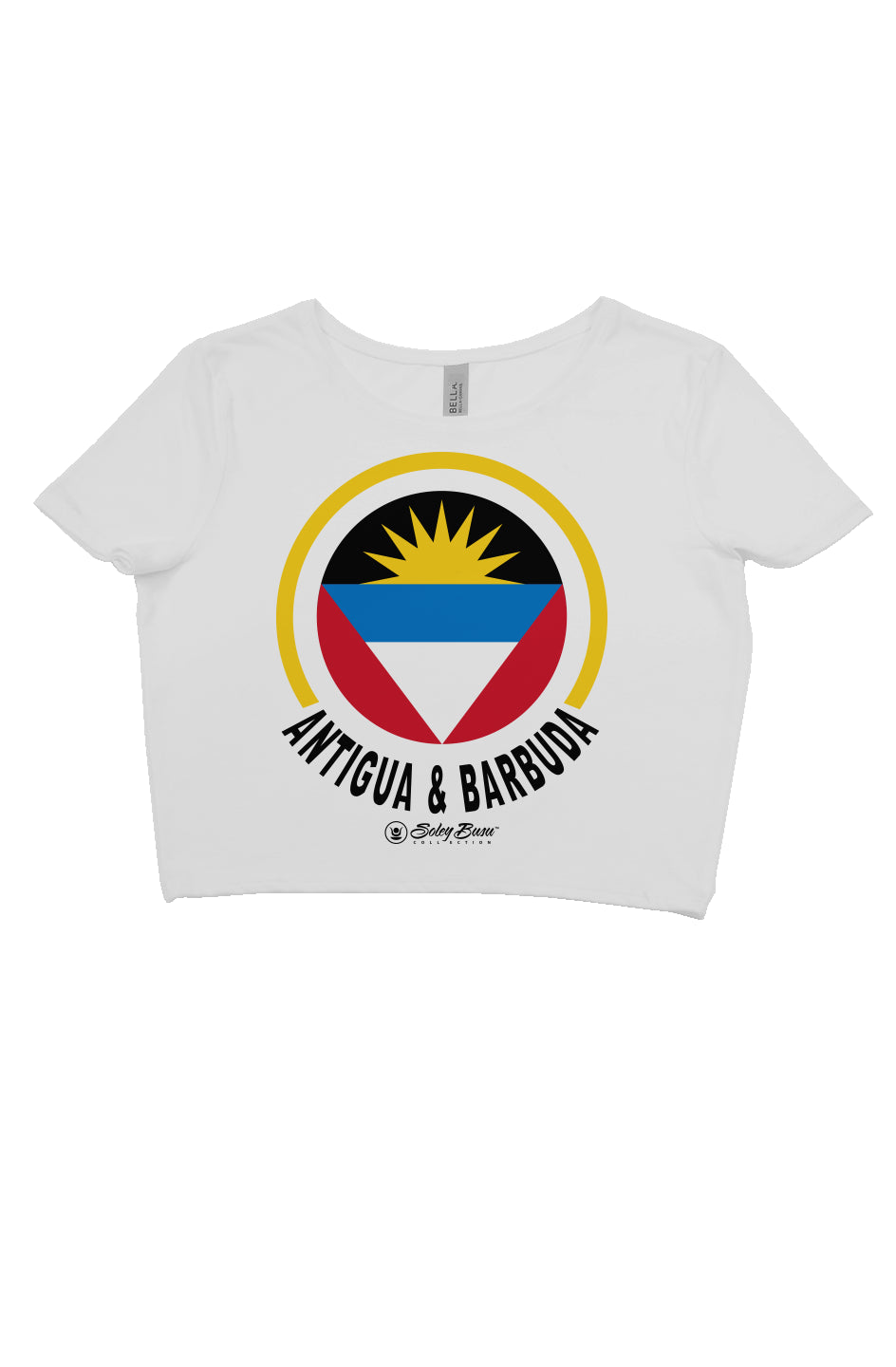 Women Caribbean National Flag Crop-top