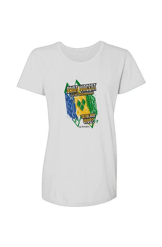 Women Caribbean National Flag Inspired T-shirt