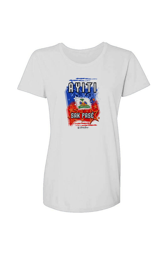 Women Caribbean National Flag Inspired T-shirt