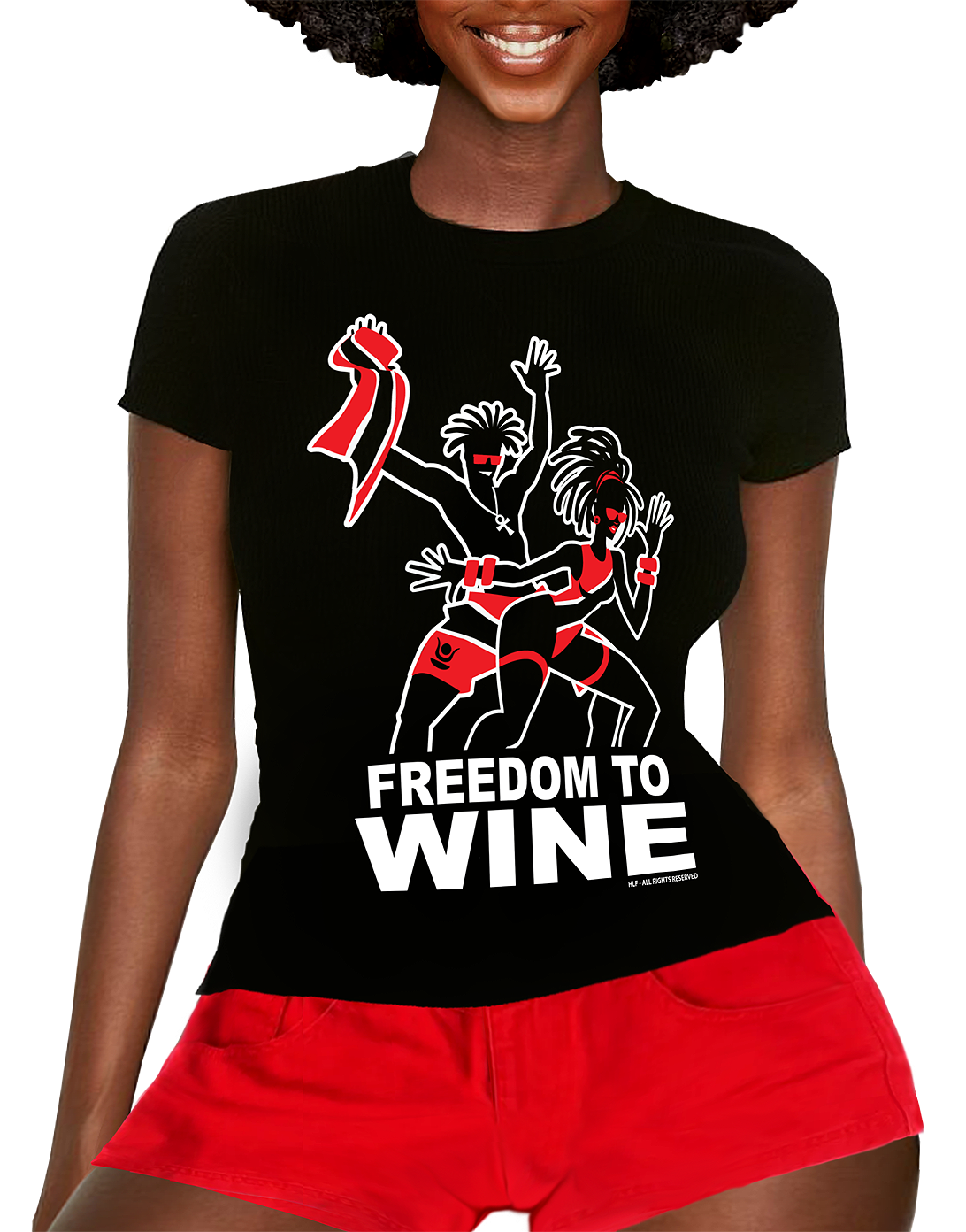 Caribbean Carnival Freedom to Wine Unisex Jersey T-Shirt