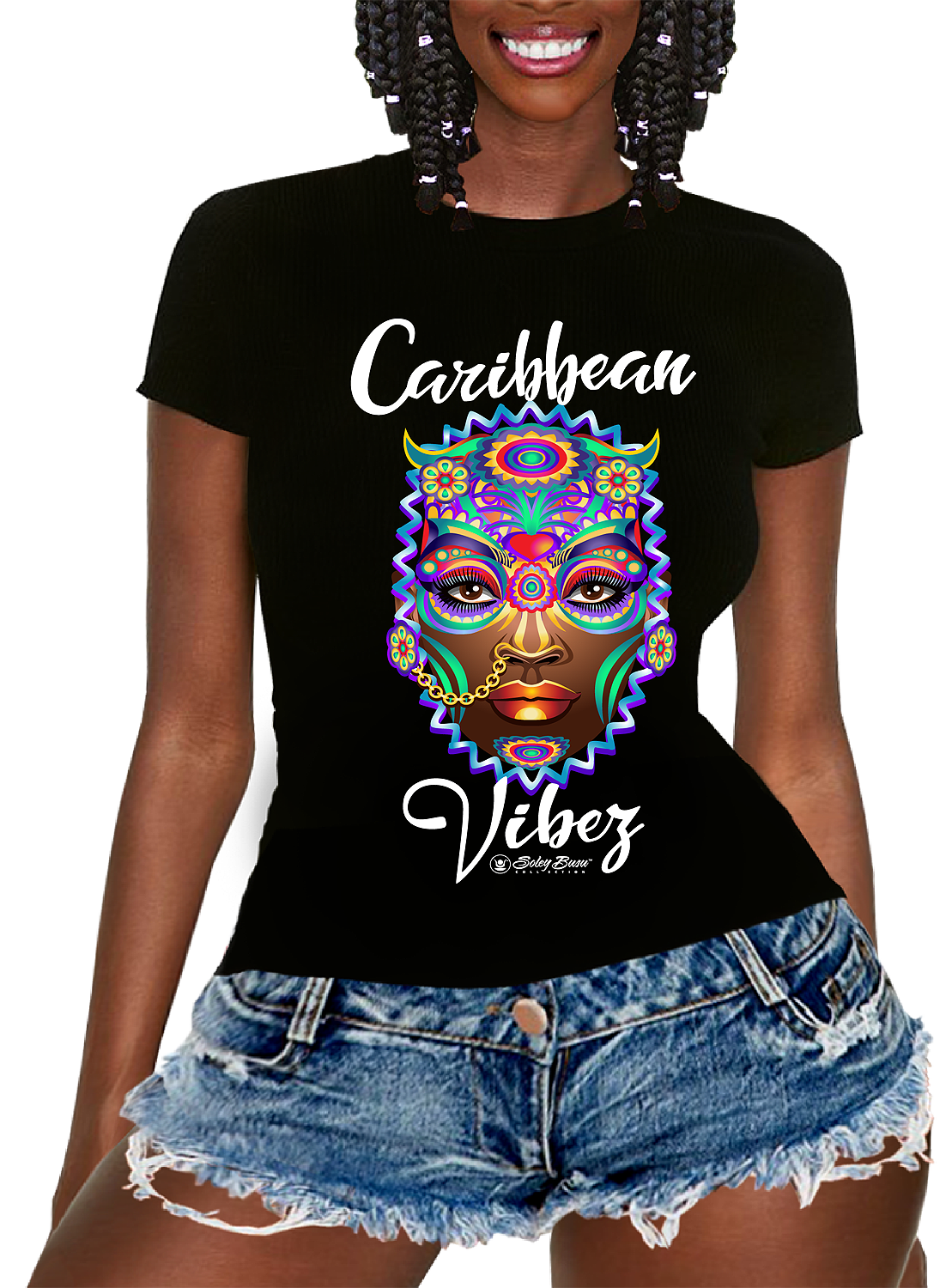 Caribbean Carnival Cultural Mas Face Tees