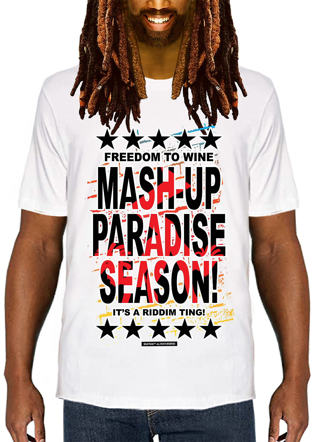 Caribbean Carnival Mash Up Paradise T-Shirt