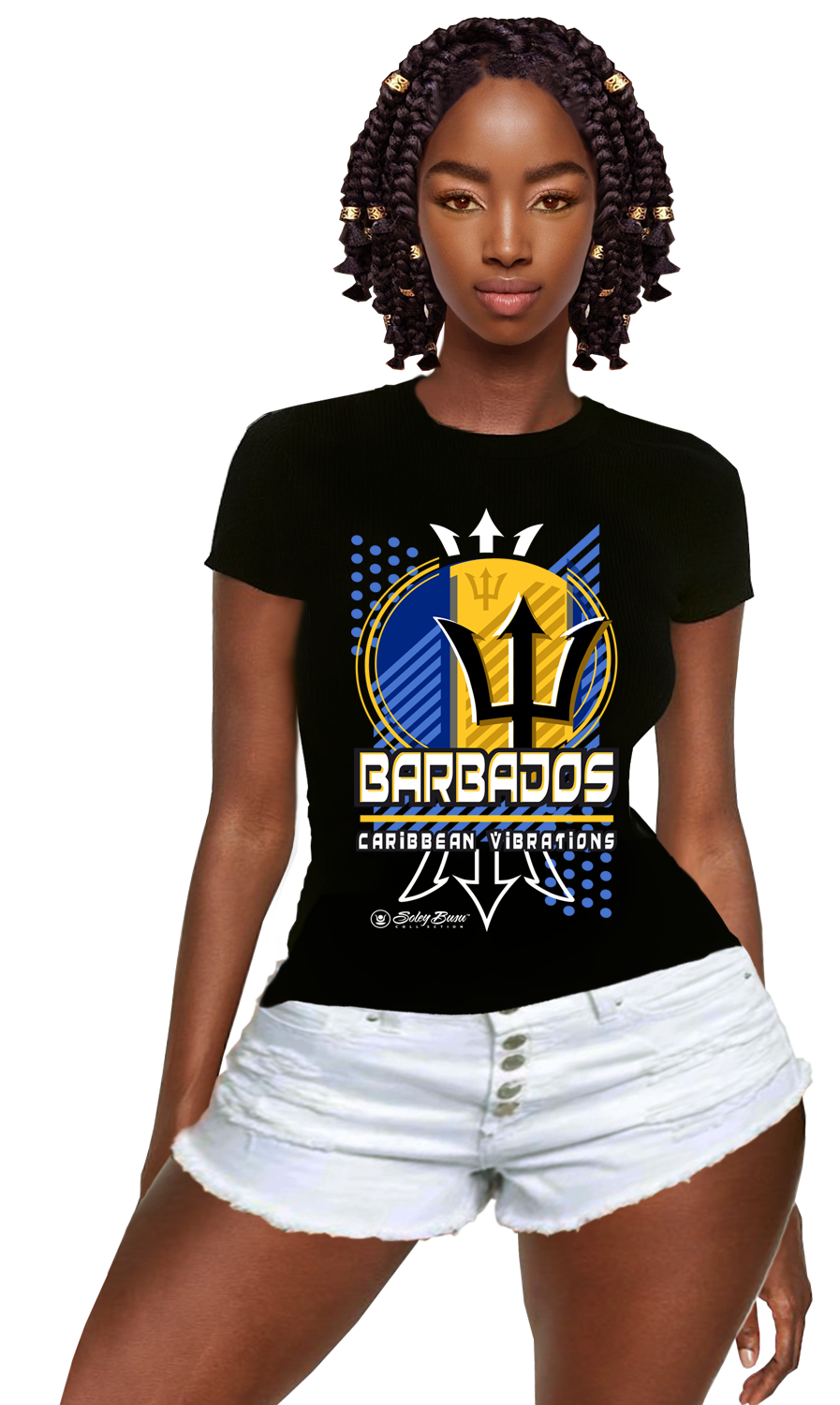 Women Caribbean National Flag Inspired T-shirt