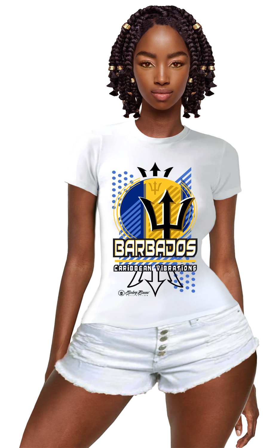 Women Caribbean National Flag Inspired T-shirt