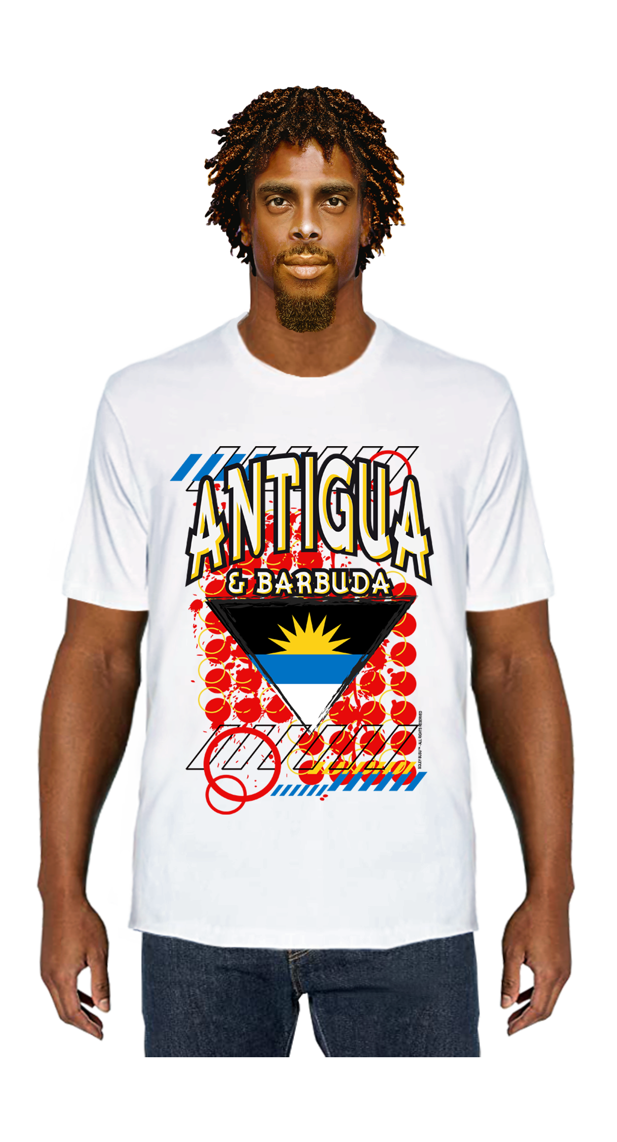 Men Caribbean National Flag T-shirt