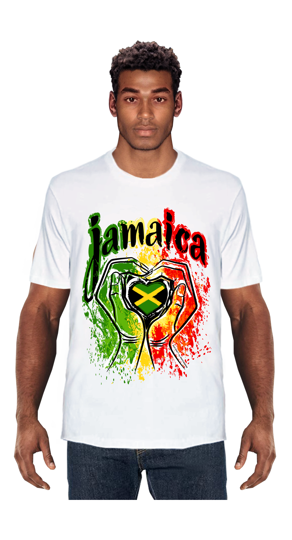 Men Caribbean National Flag T-shirt